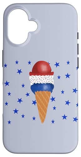 Patriotische Eistüte mit Sternen Hülle für iPhone 16 Patriotische Eistüte mit Sternen Hülle für iPhone 16 von Cedar Rue