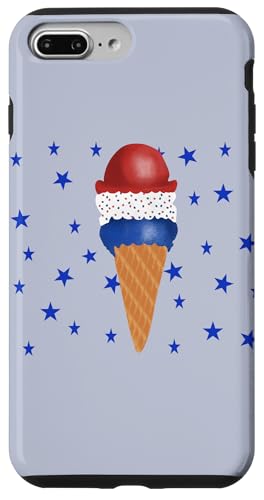 Patriotische Eistüte mit Sternen Hülle für iPhone 7 Plus/8 Plus von Cedar Rue