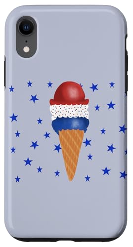 Patriotische Eistüte mit Sternen Hülle für iPhone XR von Cedar Rue