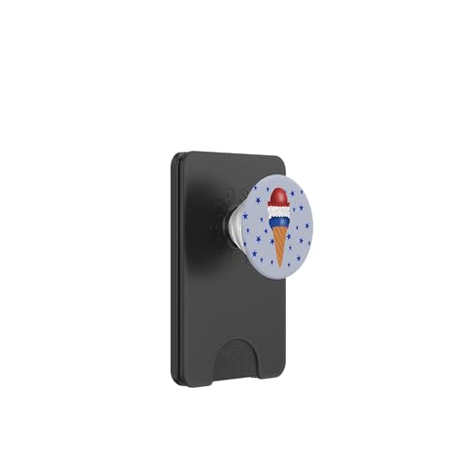 Patriotische Eistüte mit Sternen PopSockets PopWallet für MagSafe Patriotische Eistüte mit Sternen PopSockets PopWallet für MagSafe von Cedar Rue