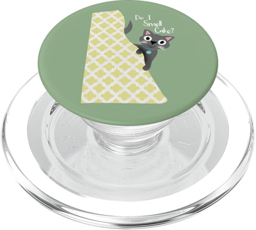 Rieche ich Kuchen? Katze schaut aus dem Vorhang lustig PopSockets PopGrip für MagSafe Rieche ich Kuchen? Katze schaut aus dem Vorhang lustig PopSockets PopGrip für MagSafe von Cedar Rue
