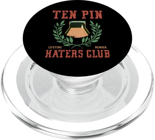 Ten Pin Haters Club Bowlingbahn Strike Spare Retro PopSockets PopGrip für MagSafe Ten Pin Haters Club Bowlingbahn Strike Spare Retro PopSockets PopGrip für MagSafe von Cedar Rue