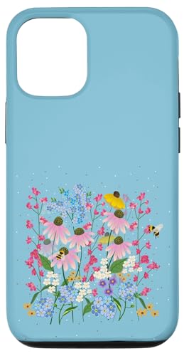 Wildblumen und Bienen Hülle für iPhone 12/12 Pro von Cedar Rue