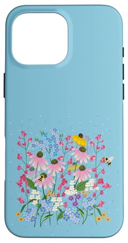 Wildblumen und Bienen Hülle für iPhone 16 Pro Max von Cedar Rue