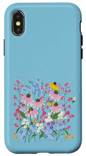 Wildblumen und Bienen Hülle für iPhone X/XS Wildblumen und Bienen Hülle für iPhone X/XS von Cedar Rue