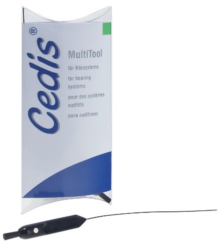 Cedis MultiTool, 5 Stück, Spezialwerkzeug für Hörgeräte mit drei Funktionen - Nr. 78041 von Cedis