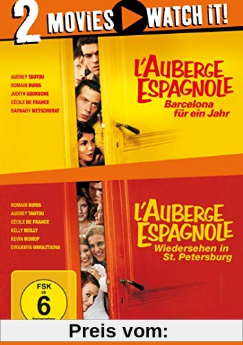 L' Auberge Espagnole - Barcelona für ein Jahr / Wiedersehen in St. Petersburg [2 DVDs] von Cedric Klapisch