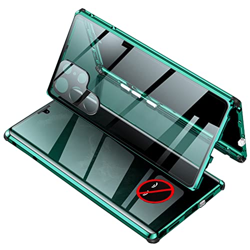 Anti Peeping Hülle für S23 Ultra Samsung Galaxy Bildschirm und Kameraobjektiv Schutzhülle 360 Grad mit Vier Corner Gummi Schutz Magnetische Cover - Grün Anti Peeping Hülle für S23 Ultra Samsung Galaxy Bildschirm und Kameraobjektiv Schutzhülle 360 Grad mit Vier Corner Gummi Schutz Magnetische Cover - Grün von CeeEee