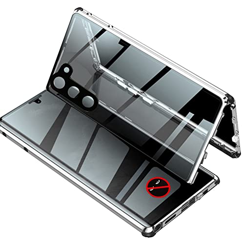 CeeEee Anti-Peep Hülle für Galaxy S23 Plus Case 5G Kameraschutz Magnetisch Handyhülle Doppelseitig Panzerglas Rundumschutz Stoßfest Case für Samsung S23+ - Silber CeeEee Anti-Peep Hülle für Galaxy S23 Plus Case 5G Kameraschutz Magnetisch Handyhülle Doppelseitig Panzerglas Rundumschutz Stoßfest Case für Samsung S23+ - Silber von CeeEee