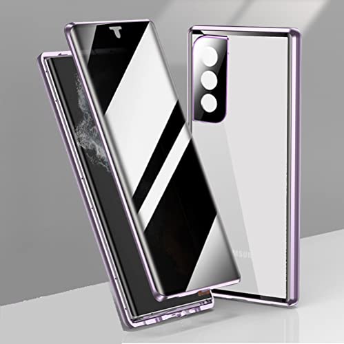 CeeEee Anti-Spy Case für Samsung S22+ Hülle 5G Ultra Dünn Magnetische Cover mit Dual Gehärtetem Glas Clear Case für Galaxy S22 Plus - Violett CeeEee Anti-Spy Case für Samsung S22+ Hülle 5G Ultra Dünn Magnetische Cover mit Dual Gehärtetem Glas Clear Case für Galaxy S22 Plus - Violett von CeeEee