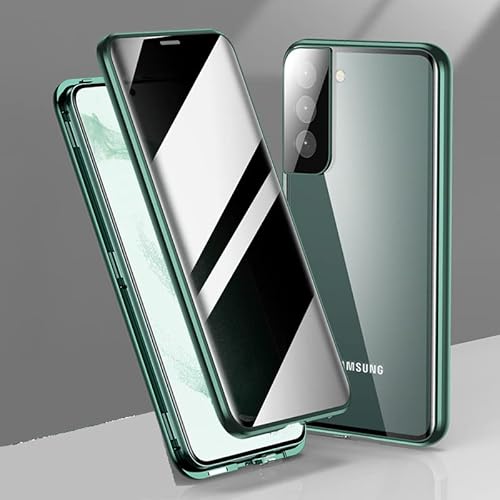 CeeEee Anti-Spy Case für Samsung S22 Hülle 5G Ultra Dünn Magnetische Cover mit Dual Gehärtetem Glas Clear Case für Galaxy S22 Ultra - Grün CeeEee Anti-Spy Case für Samsung S22 Hülle 5G Ultra Dünn Magnetische Cover mit Dual Gehärtetem Glas Clear Case für Galaxy S22 Ultra - Grün von CeeEee