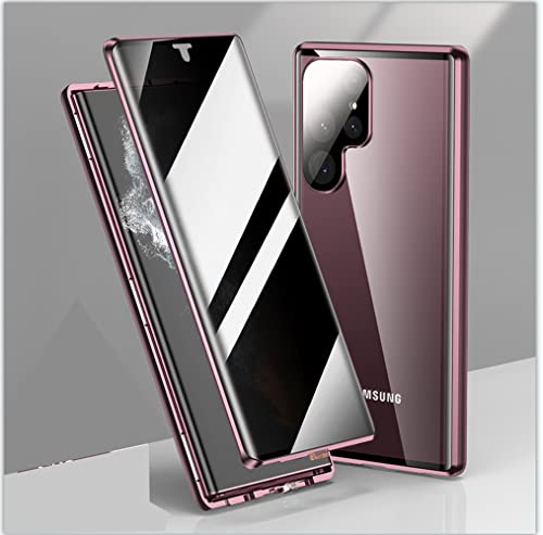CeeEee Anti-Spy Case für Samsung S22 Ultra Hülle 5G Ultra Dünn Magnetische Cover mit Dual Gehärtetem Glas Clear Case für Galaxy S22 Ultra - Rot CeeEee Anti-Spy Case für Samsung S22 Ultra Hülle 5G Ultra Dünn Magnetische Cover mit Dual Gehärtetem Glas Clear Case für Galaxy S22 Ultra - Rot von CeeEee