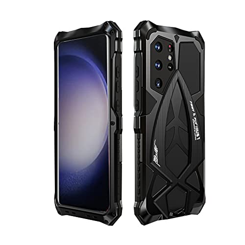 CeeEee Galaxy S23 Ultra Hülle Metall Stoßfeste Outdoor Schutzhülle Case für Samsung S23Ultra Integrierte Silikon Handyhülle - Schwarz CeeEee Galaxy S23 Ultra Hülle Metall Stoßfeste Outdoor Schutzhülle Case für Samsung S23Ultra Integrierte Silikon Handyhülle - Schwarz von CeeEee