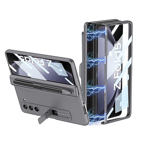 CeeEee Galaxy Z Fold5 5g Hülle 360 Grad Vollschutz Case Built in Bildschirm Schutz Handyhülle mit Pen Halter und Standerfunktion Scharnier Schutzhülle, Grau CeeEee Galaxy Z Fold5 5g Hülle 360 Grad Vollschutz Case Built in Bildschirm Schutz Handyhülle mit Pen Halter und Standerfunktion Scharnier Schutzhülle, Grau von CeeEee