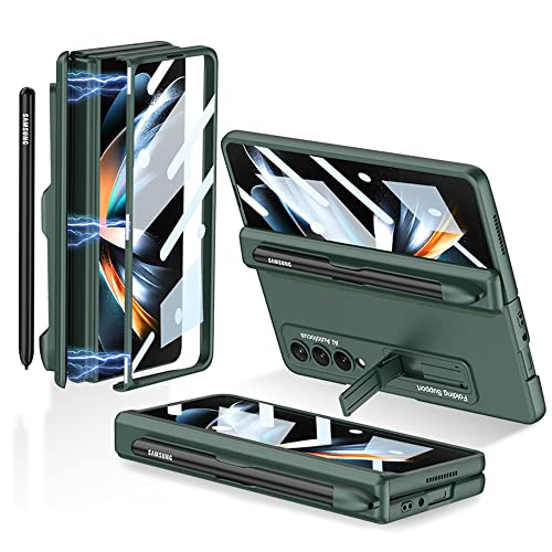 CeeEee Hülle für Samsung Galaxy Z Fold 4 5g Case 360 Grad Vollschutz Built in Bildschirm Schutz Handyhülle Standerfunktion Scharnier Schutzhülle, Grün von CeeEee