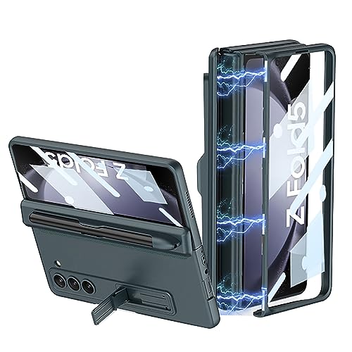 CeeEee Hülle für Samsung Galaxy Z Fold 5 5g Case 360 Grad Vollschutz Built in Bildschirm Schutz Handyhülle Standerfunktion Scharnier Schutzhülle, Grün CeeEee Hülle für Samsung Galaxy Z Fold 5 5g Case 360 Grad Vollschutz Built in Bildschirm Schutz Handyhülle Standerfunktion Scharnier Schutzhülle, Grün von CeeEee