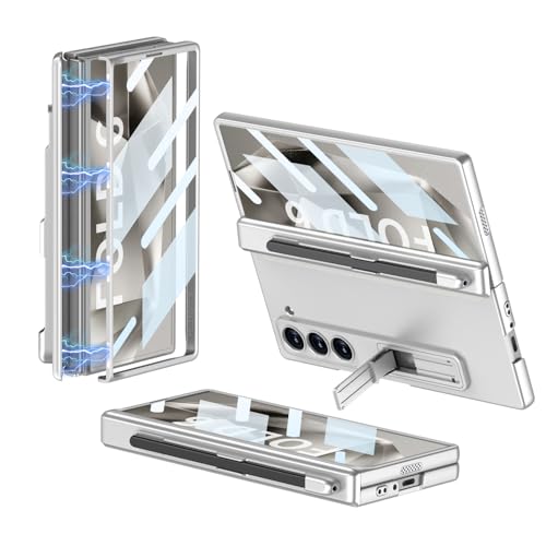 CeeEee Hülle für Samsung Galaxy Z Fold 6 Case 5g 360 Grad Vollschutz Handyhülle mit Bildschirm Schutz Standerfunktion Scharnier Schutzhülle, Silber(Stift Nicht im enthalten) CeeEee Hülle für Samsung Galaxy Z Fold 6 Case 5g 360 Grad Vollschutz Handyhülle mit Bildschirm Schutz Standerfunktion Scharnier Schutzhülle, Silber(Stift Nicht im enthalten) von CeeEee