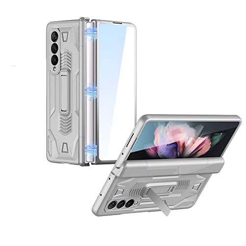 CeeEee Hülle für Samsung Z Fold 3 Bildschirm Schutzhülle mit Stander Funktion Scharnier Handyhülle 360 Grad Vollschutz Case, Silber CeeEee Hülle für Samsung Z Fold 3 Bildschirm Schutzhülle mit Stander Funktion Scharnier Handyhülle 360 Grad Vollschutz Case, Silber von CeeEee