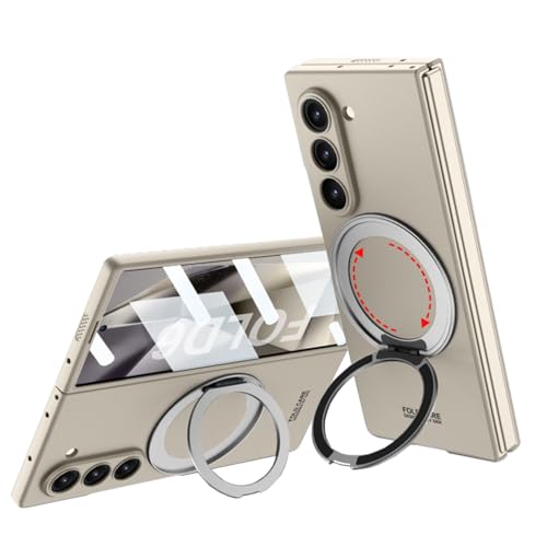 CeeEee Kompatibel mit Samsung Galaxy Z Fold 6 Hülle 5G Bildschirmschutz Dünn Cover mit 360° drehbarer Ständer Ring Schutzhülle - Titan Grau CeeEee Kompatibel mit Samsung Galaxy Z Fold 6 Hülle 5G Bildschirmschutz Dünn Cover mit 360° drehbarer Ständer Ring Schutzhülle - Titan Grau von CeeEee