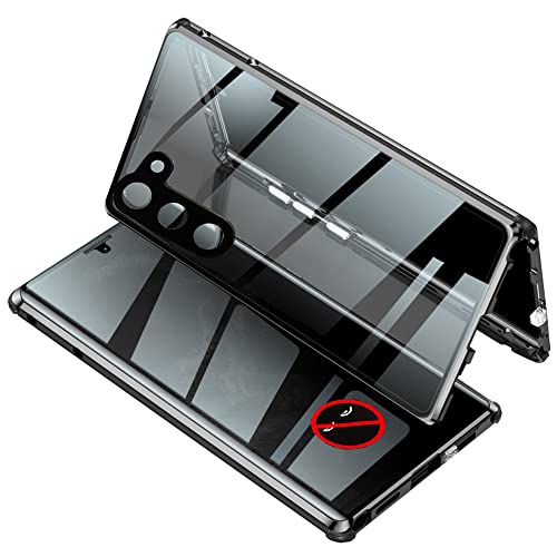 CeeEee Samsung Galaxy S23 Plus + Hülle 5G 360 Grad Komplett Case Anti Peeping gehärtetem Glas Cover Metall Stoßfänger mit kameraschutz Magnetisch Handyhülle - Schwarz CeeEee Samsung Galaxy S23 Plus + Hülle 5G 360 Grad Komplett Case Anti Peeping gehärtetem Glas Cover Metall Stoßfänger mit kameraschutz Magnetisch Handyhülle - Schwarz von CeeEee