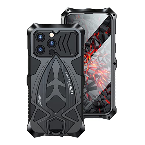 CeeEee iPhone 14 Pro Hülle 2022 360 Grad Outdoor Schutzhülle Case für iPhone 14pro Integrierte Stoßfeste Metall und Silikon Handyhülle - Schwarz CeeEee iPhone 14 Pro Hülle 2022 360 Grad Outdoor Schutzhülle Case für iPhone 14pro Integrierte Stoßfeste Metall und Silikon Handyhülle - Schwarz von CeeEee