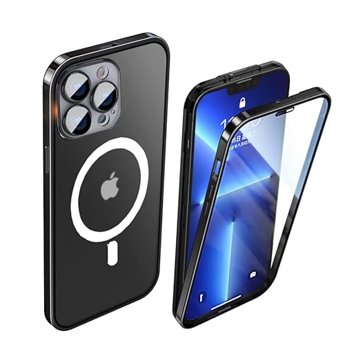 CeeEee iPhone 14 Pro Max Hülle Original Case Stoßfänger Metall Schutzhülle mit Sperren Schnalle 360 Grad Handyhülle - Schwarz CeeEee iPhone 14 Pro Max Hülle Original Case Stoßfänger Metall Schutzhülle mit Sperren Schnalle 360 Grad Handyhülle - Schwarz von CeeEee
