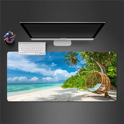 Gaming Mauspad 800x400x2mm XXL Mauspad,Strand Hängematte Mauspad,Mousepad mit vernähten Kanten, mit Gummi Anti Rutsch Mousepad für Home Office Arbeit Spiel Gaming Mauspad 800x400x2mm XXL Mauspad,Strand Hängematte Mauspad,Mousepad mit vernähten Kanten, mit Gummi Anti Rutsch Mousepad für Home Office Arbeit Spiel von Cekog