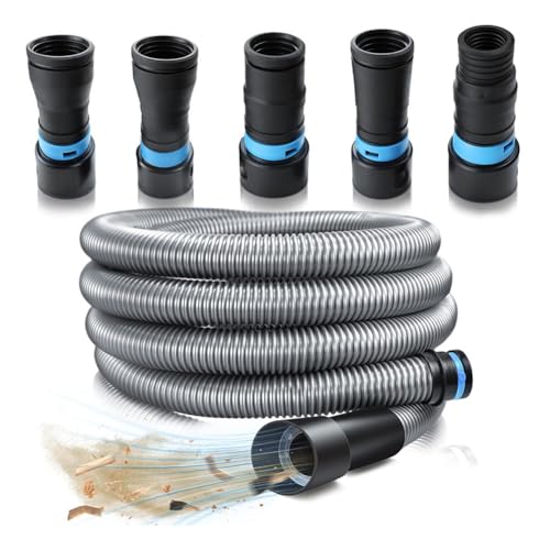 Celabie 1 1/4 X 10 Fuß Staubsammelschlauch-Set für Zuhause und Staubsaugersystem mit 5 Adaptern für Elektrowerkzeuge Zur Holzbearbeitung Celabie 1 1/4 X 10 Fuß Staubsammelschlauch-Set für Zuhause und Staubsaugersystem mit 5 Adaptern für Elektrowerkzeuge Zur Holzbearbeitung von Celabie