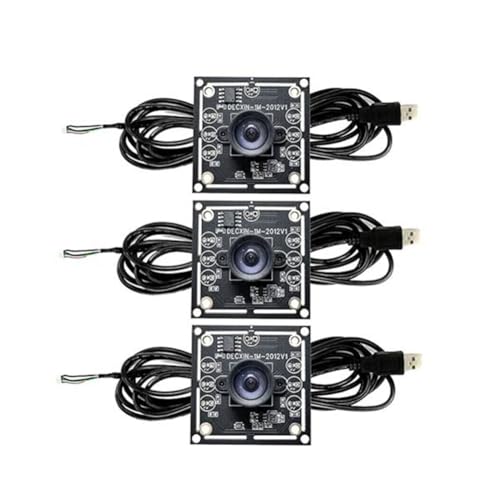 Celabie 3 STK. 100-Grad-Kameramodul 1 MP OV9732 1280 X 720 USB Kostenloser Treiber Manueller, mit 3 Meter Kabel für WinXP/7/8/10 von Celabie