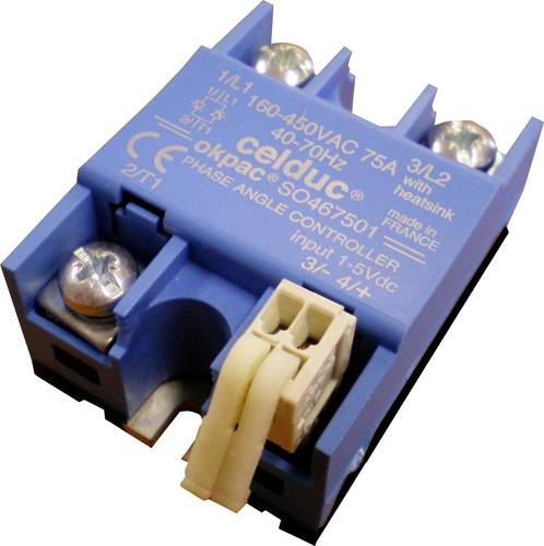 Celduc Halbleiterrelais SO467501 90A Schaltspannung (max.): 450 V/AC, 450 V/DC 1St. von Celduc