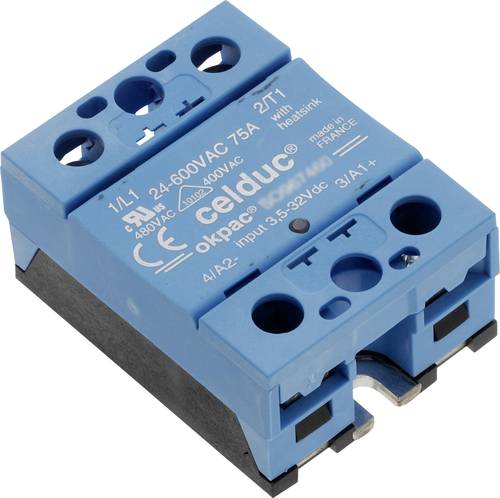 Celduc Halbleiterrelais SO863070 40A Schaltspannung (max.): 510 V/AC, 510 V/DC Nullspannungsschalten von Celduc