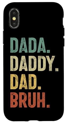 Dada Daddy Dad Bruh Lustiger Vatertags-Vintage-Elternteil Hülle für iPhone X/XS Dada Daddy Dad Bruh Lustiger Vatertags-Vintage-Elternteil Hülle für iPhone X/XS von Celebrate Fathers Day Gifts Dad Papa Father