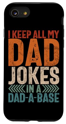I Keep All My Dad Witze In A Dad A Base Retro-Vatertag Hülle für iPhone SE (2020) / 7 / 8 von Celebrate Fathers Day Gifts Dad Papa Father