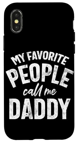 Meine Lieblingsleute nennen mich Daddy Vintage Parent Fatherhood Hülle für iPhone X/XS Meine Lieblingsleute nennen mich Daddy Vintage Parent Fatherhood Hülle für iPhone X/XS von Celebrate Fathers Day Gifts Dad Papa Father