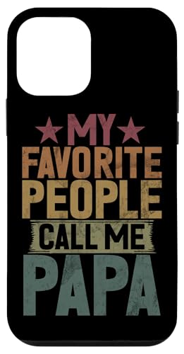 Meine Lieblingsleute nennen mich Papa Father's Day Vintage Son Hülle für iPhone 12 mini von Celebrate Fathers Day Gifts Dad Papa Father
