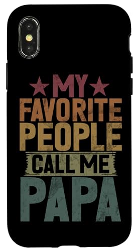 Meine Lieblingsleute nennen mich Papa Father's Day Vintage Son Hülle für iPhone X/XS Meine Lieblingsleute nennen mich Papa Father's Day Vintage Son Hülle für iPhone X/XS von Celebrate Fathers Day Gifts Dad Papa Father