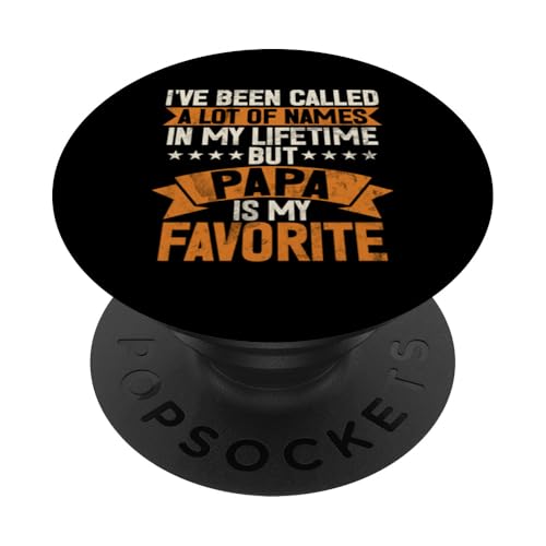 Papa Is My Favorite Name Vatertag Vintage Eltern Sohn PopSockets Klebender PopGrip Papa Is My Favorite Name Vatertag Vintage Eltern Sohn PopSockets Klebender PopGrip von Celebrate Fathers Day Gifts Dad Papa Father