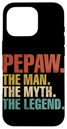 Pepaw The Man The Myth The Legend Retro Vatertag Vintage Hülle für iPhone 16 Pro Pepaw The Man The Myth The Legend Retro Vatertag Vintage Hülle für iPhone 16 Pro von Celebrate Fathers Day Gifts Dad Papa Father