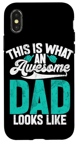 So sieht ein toller Vater aus Vatertagseltern Hülle für iPhone X/XS So sieht ein toller Vater aus Vatertagseltern Hülle für iPhone X/XS von Celebrate Fathers Day Gifts Dad Papa Father