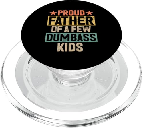 Stolzer Vater einiger dummer Kinder, Vintage-Vatertag PopSockets PopGrip für MagSafe Stolzer Vater einiger dummer Kinder, Vintage-Vatertag PopSockets PopGrip für MagSafe von Celebrate Fathers Day Gifts Dad Papa Father
