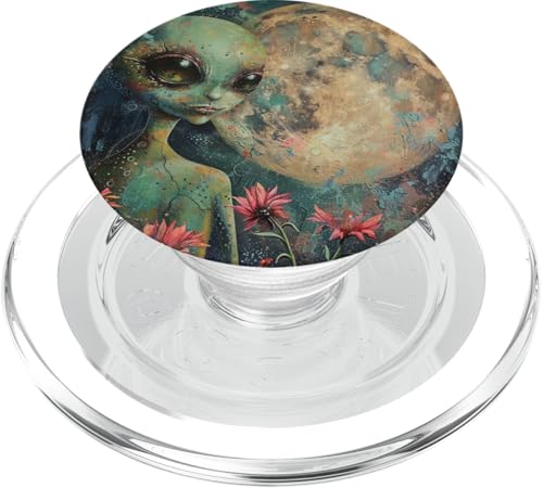 Himmelsmond Alien PopSockets PopGrip für MagSafe Himmelsmond Alien PopSockets PopGrip für MagSafe von Celestial Boho Accessoires