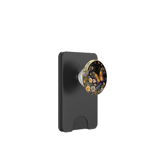 Himmlischer Schmetterlingsmond Schwarz PopSockets PopWallet für MagSafe Himmlischer Schmetterlingsmond Schwarz PopSockets PopWallet für MagSafe von Celestial Boho Accessoires