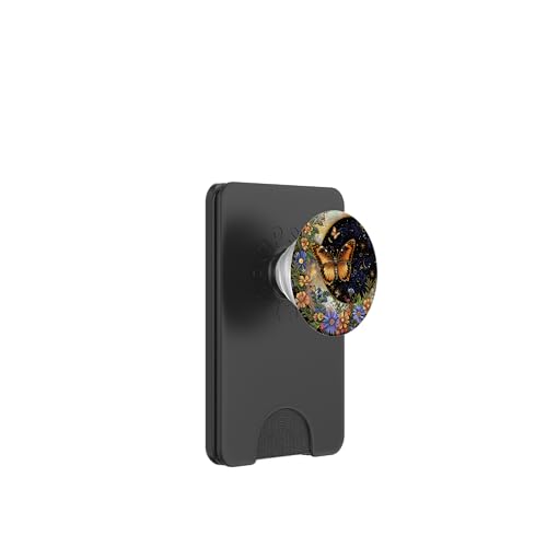 Himmlischer Schmetterlingsmond Schwarz PopSockets PopWallet für MagSafe Himmlischer Schmetterlingsmond Schwarz PopSockets PopWallet für MagSafe von Celestial Boho Accessoires
