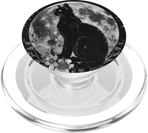 Katze Celestial Boho Halbmond Schwarz PopSockets PopGrip für MagSafe Katze Celestial Boho Halbmond Schwarz PopSockets PopGrip für MagSafe von Celestial Boho Accessoires