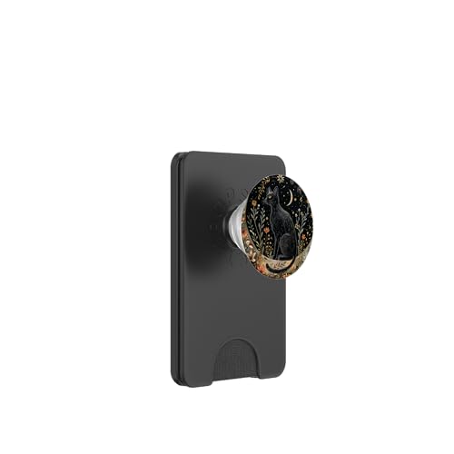 Katze Celestial Boho Halbmond Schwarz PopSockets PopWallet für MagSafe Katze Celestial Boho Halbmond Schwarz PopSockets PopWallet für MagSafe von Celestial Boho Accessoires