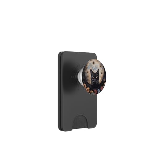 Katze Celestial Boho Halbmond Schwarz PopSockets PopWallet für MagSafe Katze Celestial Boho Halbmond Schwarz PopSockets PopWallet für MagSafe von Celestial Boho Accessoires