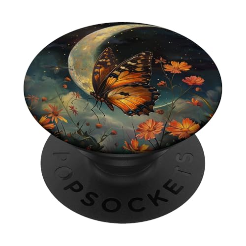 Monarch Butterfly Celestial Schwarz PopSockets Klebender PopGrip Monarch Butterfly Celestial Schwarz PopSockets Klebender PopGrip von Celestial Boho Accessoires