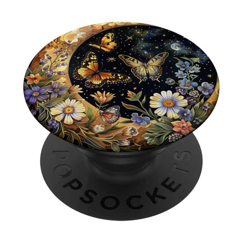Monarch Butterfly Celestial Schwarz PopSockets Klebender PopGrip Monarch Butterfly Celestial Schwarz PopSockets Klebender PopGrip von Celestial Boho Accessoires