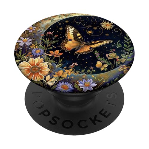Monarch Butterfly Celestial Schwarz PopSockets Klebender PopGrip Monarch Butterfly Celestial Schwarz PopSockets Klebender PopGrip von Celestial Boho Accessoires