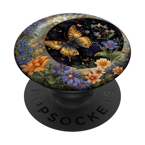 Monarch Butterfly Celestial Schwarz PopSockets Klebender PopGrip Monarch Butterfly Celestial Schwarz PopSockets Klebender PopGrip von Celestial Boho Accessoires